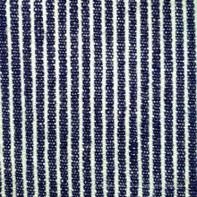 Tissu à rayures bleues et blanches en coton au coton de 240GSM (QF13-0014)
